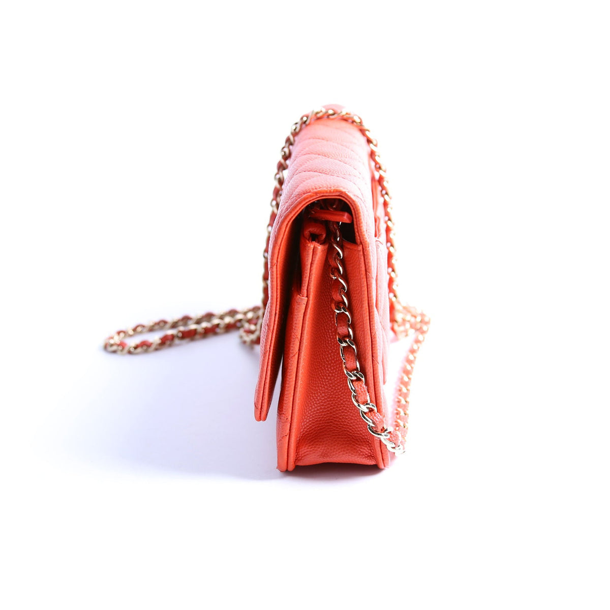 WOC Classic Quilted Caviar Orange