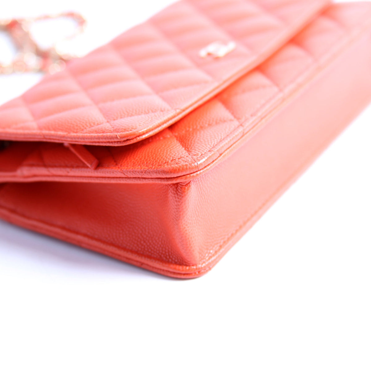 WOC Classic Quilted Caviar Orange