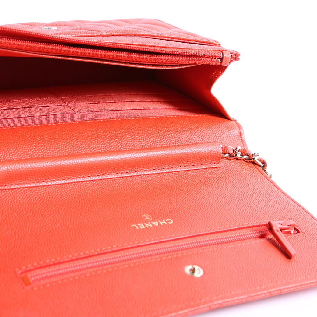 WOC Classic Quilted Caviar Orange