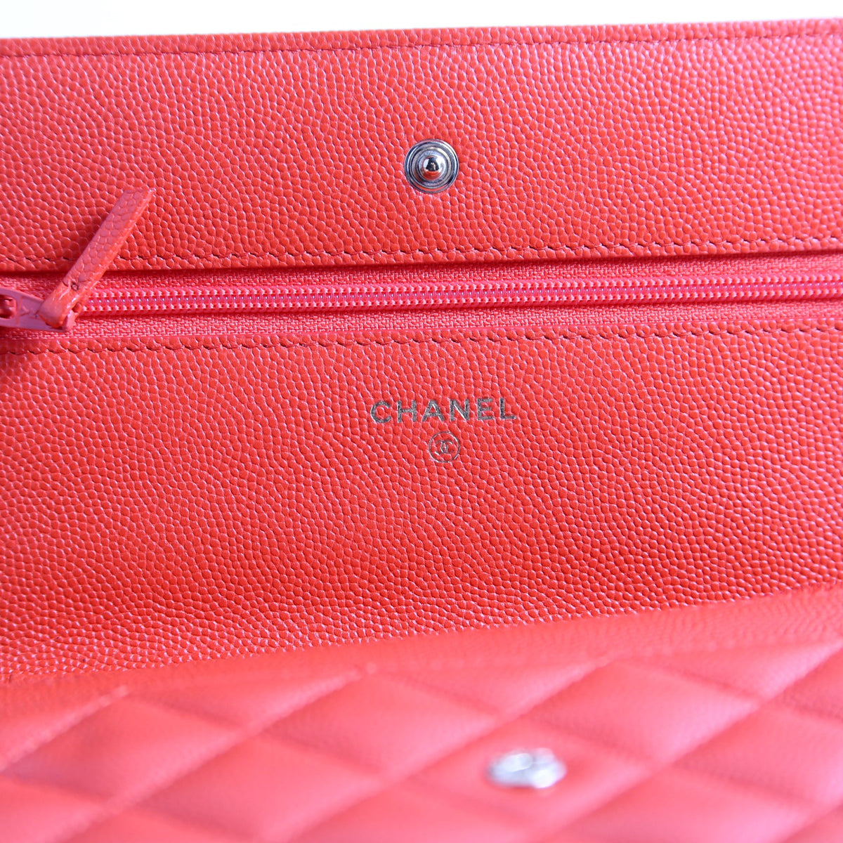 WOC Classic Quilted Caviar Orange