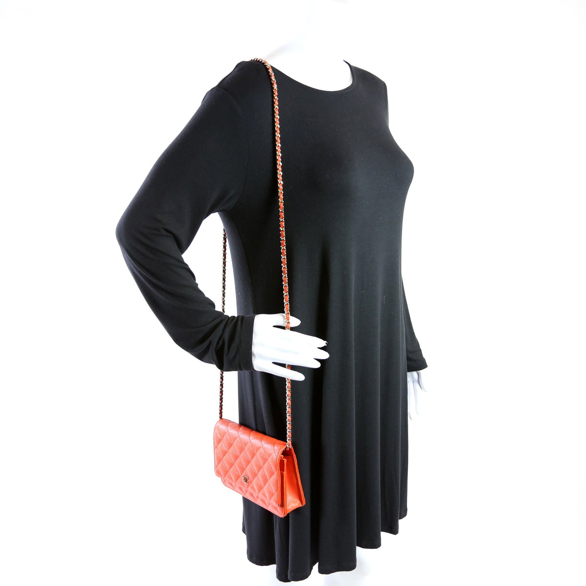 WOC Classic Quilted Caviar Orange