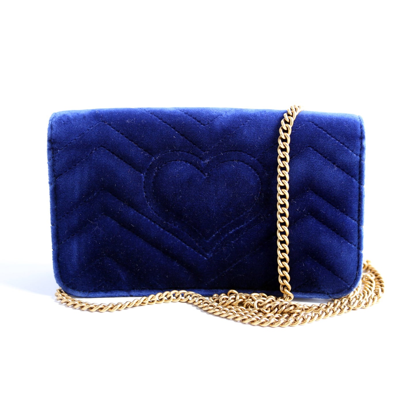 Gucci  GG Marmont Velvet Mini Bag Blue