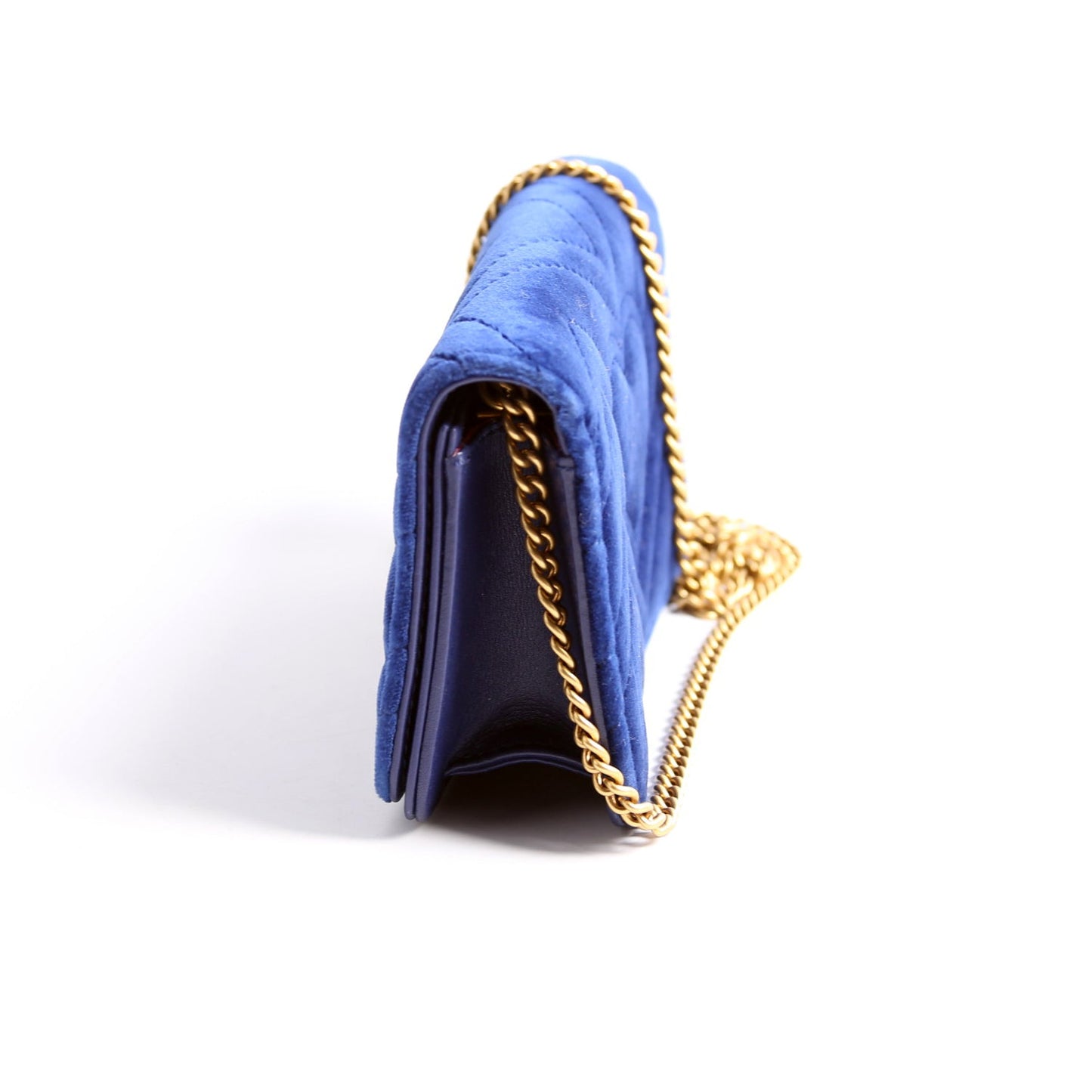Gucci  GG Marmont Velvet Mini Bag Blue