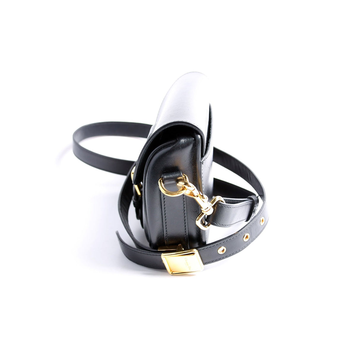 Bobby Bag Small Grained Calfskin Black