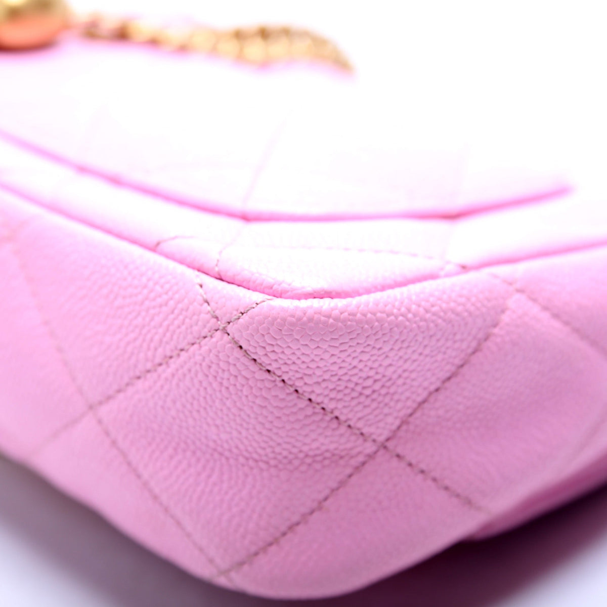 Classic Flap Mini Sweetheart Chain Caviar RFID Pink