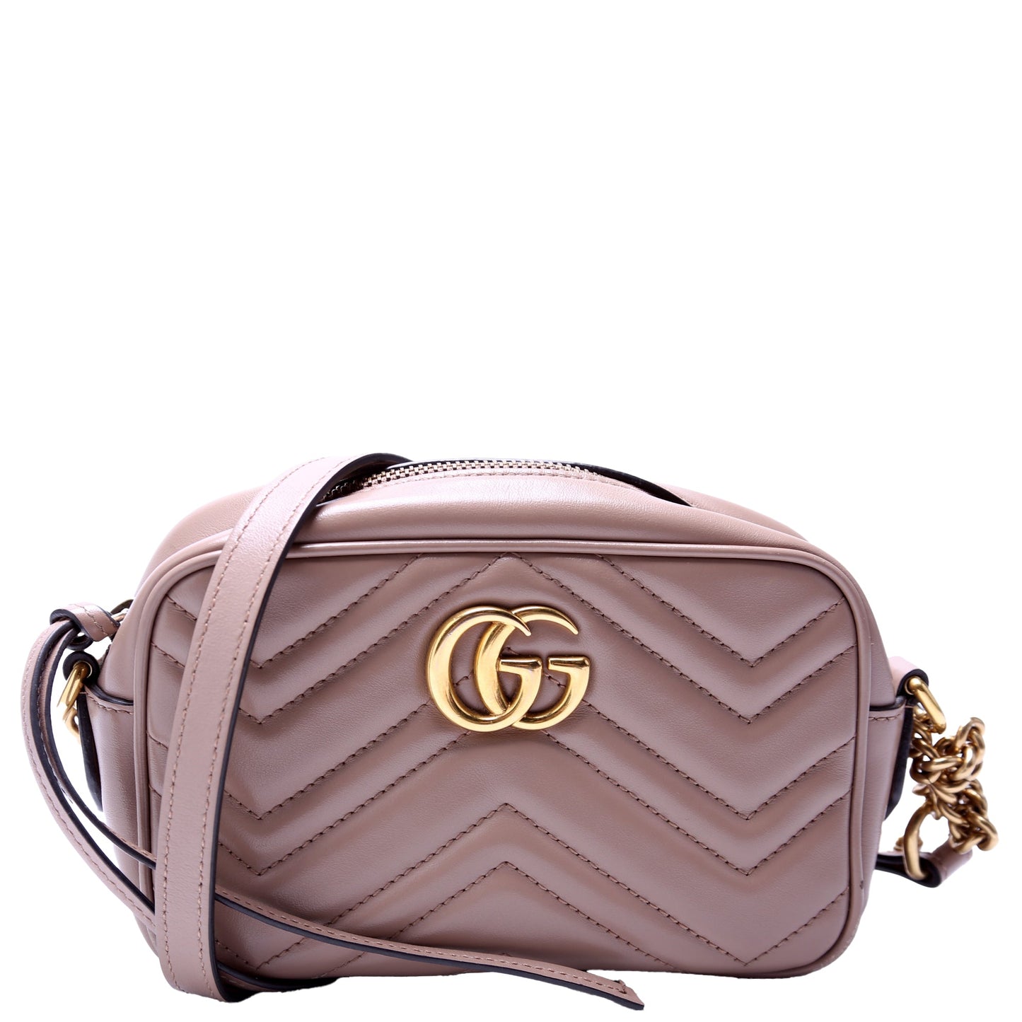 Gucci  Marmont Mini Camera Bag Tan
