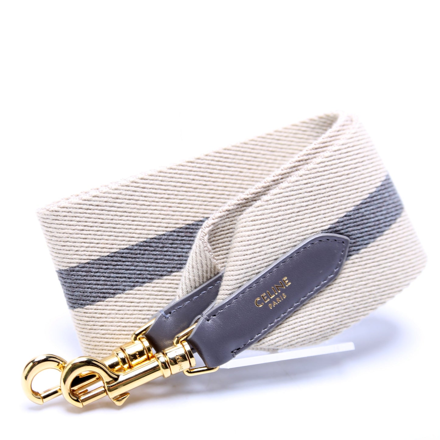 Jacquard Short Shoulder Strap Beige/Grey