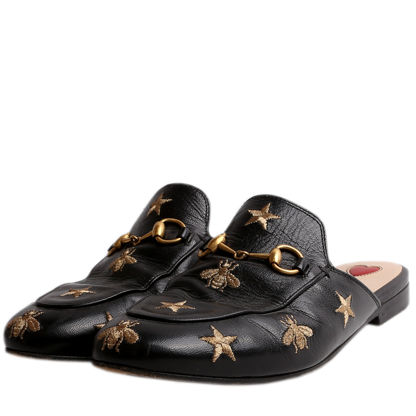 Gucci Princetown Bee Mules Size .