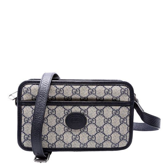 Gucci  GG Supreme Interlocking Mini Bag Blue