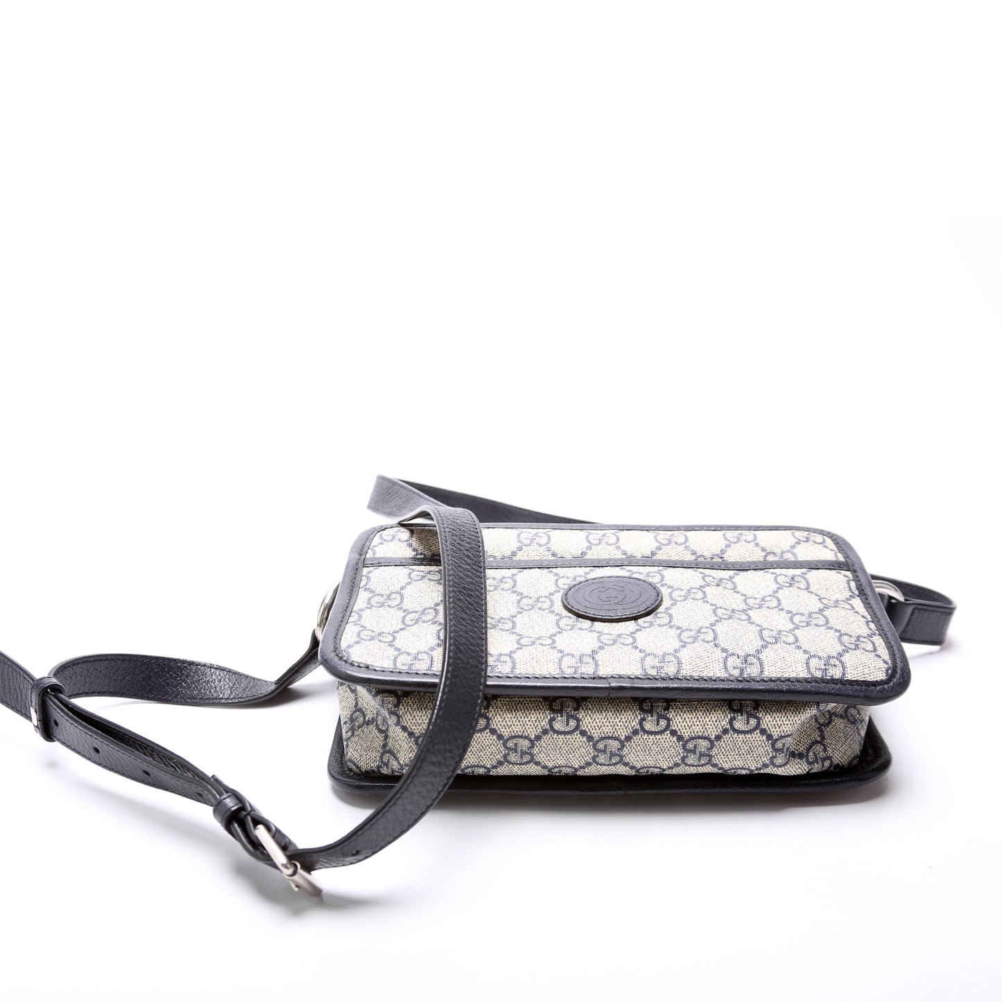 Gucci  GG Supreme Interlocking Mini Bag Blue