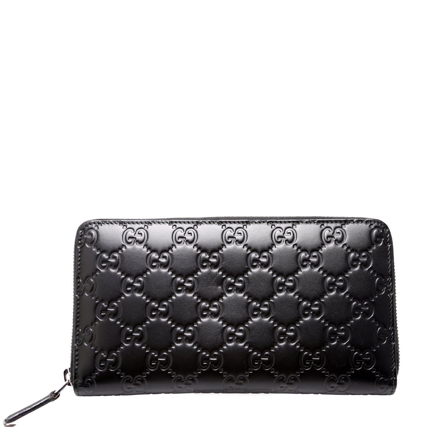Gucci  Guccissima Zip Around Organizer Black