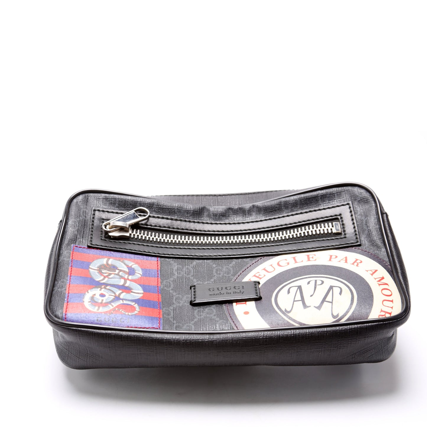 Gucci  Soft GG Supreme Night Courrier Belt Bag Black