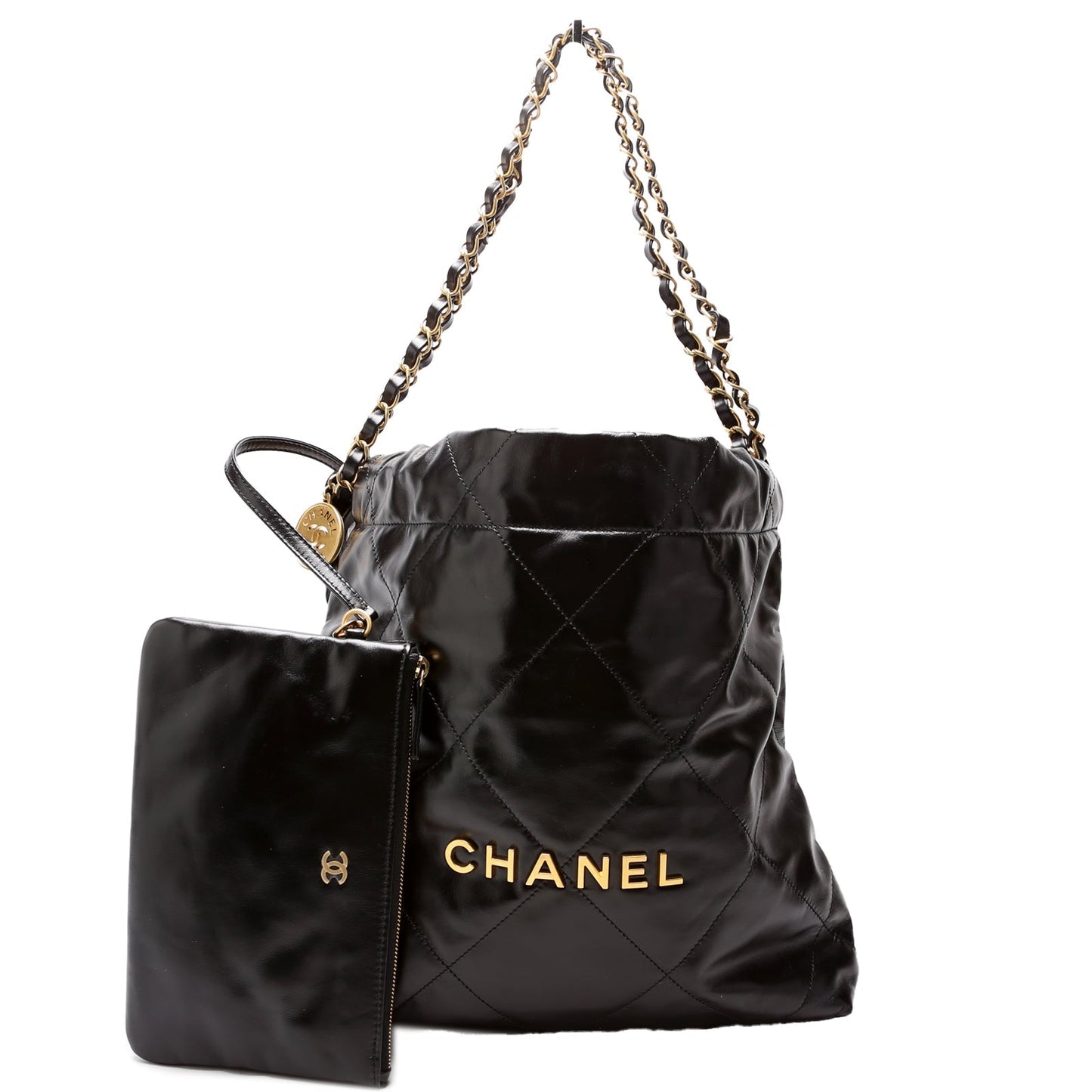 Chanel 22 Quilted Medium Hobo RFID Black