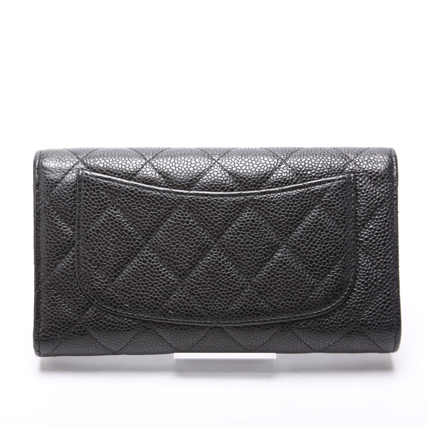 Classic Flap Wallet Long Caviar Black