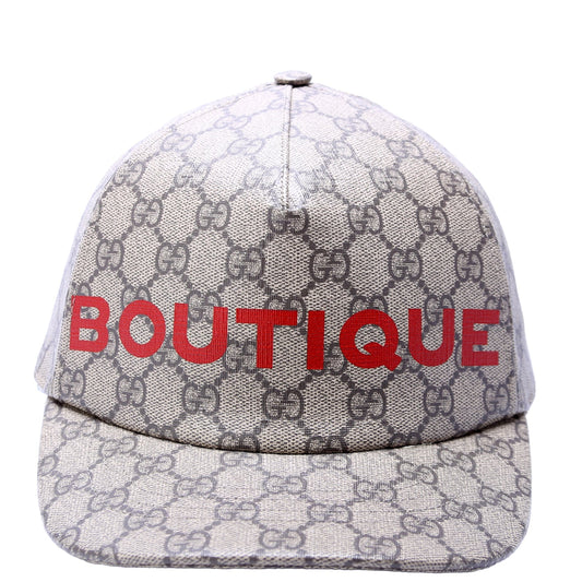 Gucci  GG Supreme 'Boutique' Baseball Hat XL Brown