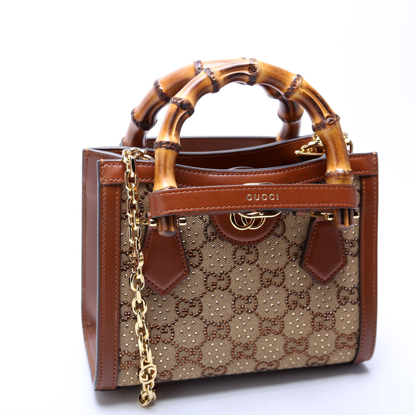Gucci GG Crystal Mini Diana Tote
