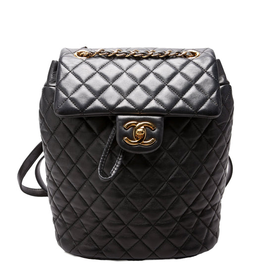 Urban Spirit Backpack Small Lambskin Black