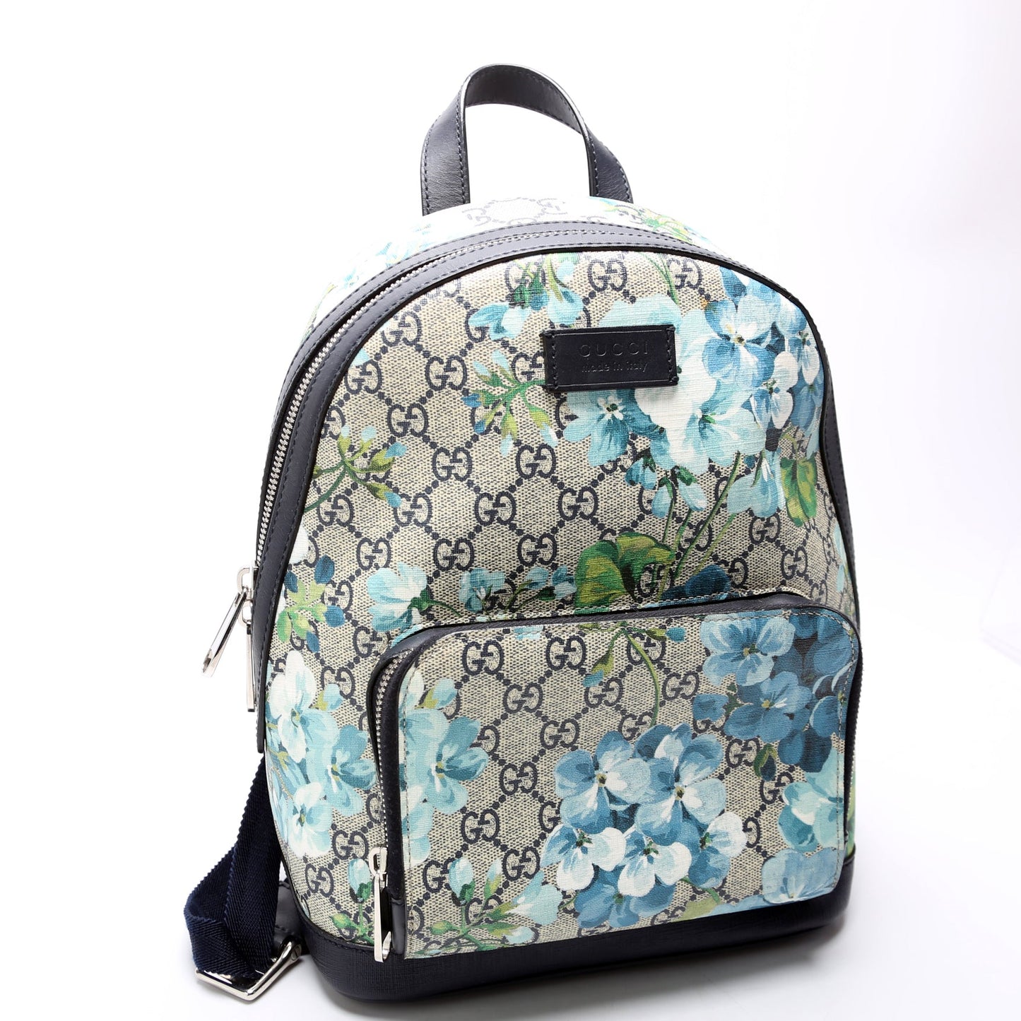 Gucci  GG Supreme Blooms Backpack Navy