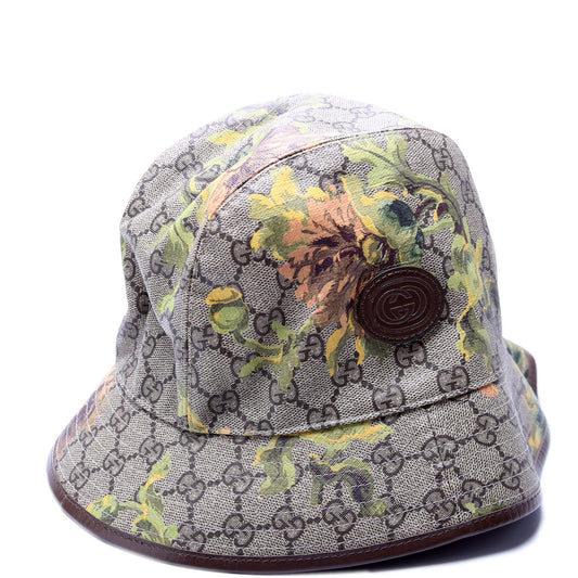Gucci GG Supreme Carnation Bucket Hat Size Medium