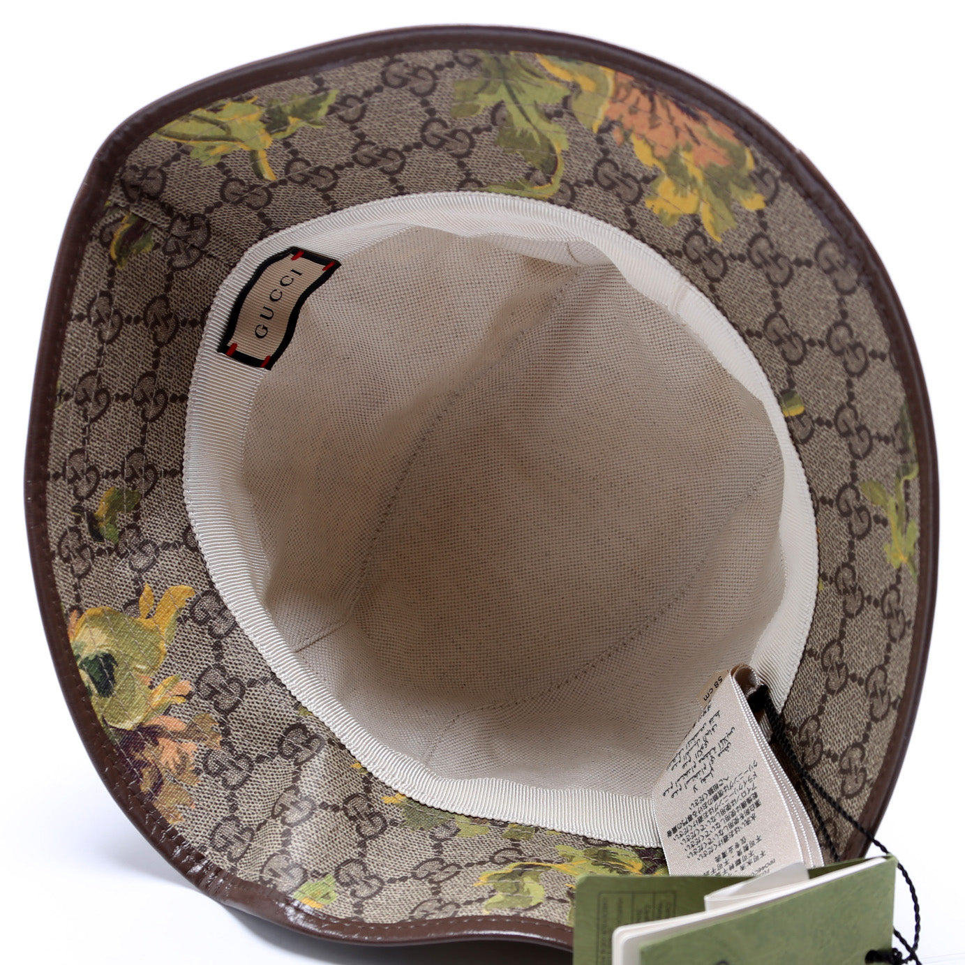 Gucci GG Supreme Carnation Bucket Hat Size Medium