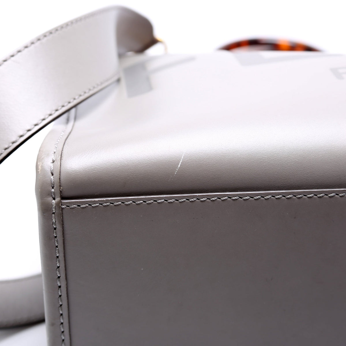 Sunshine Shopper Medium Leather Grey