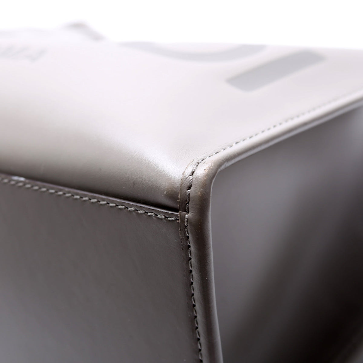 Sunshine Shopper Medium Leather Grey