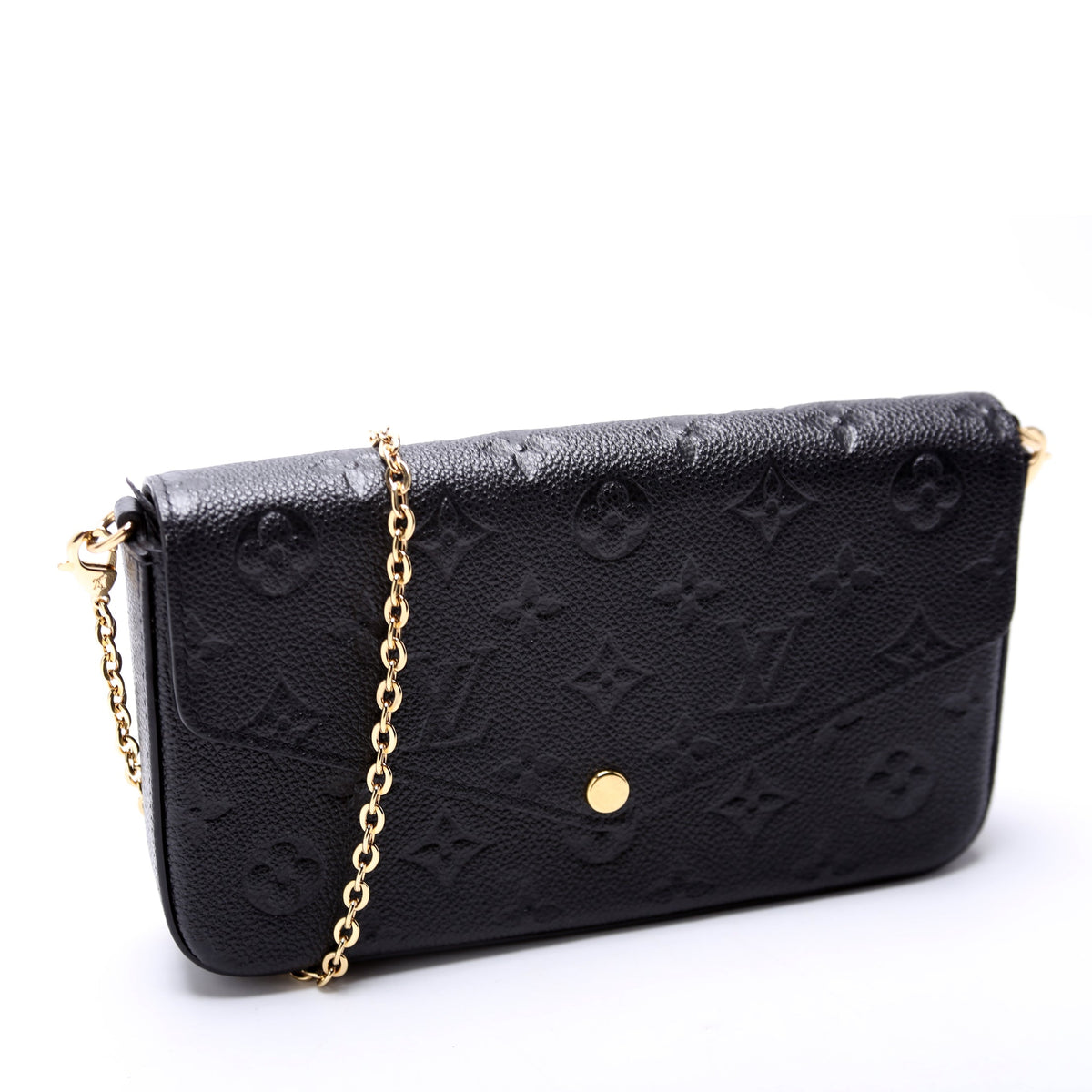 Pochette Felicie Empreinte Black
