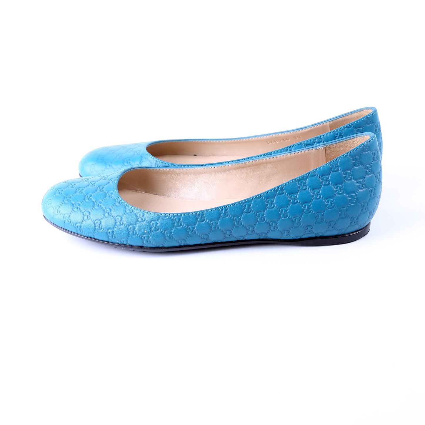 Gucci Guccissima Ballet Flats Size  Blue