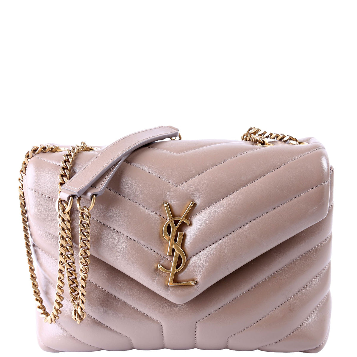 Loulou Satchel Small 494699 Taupe