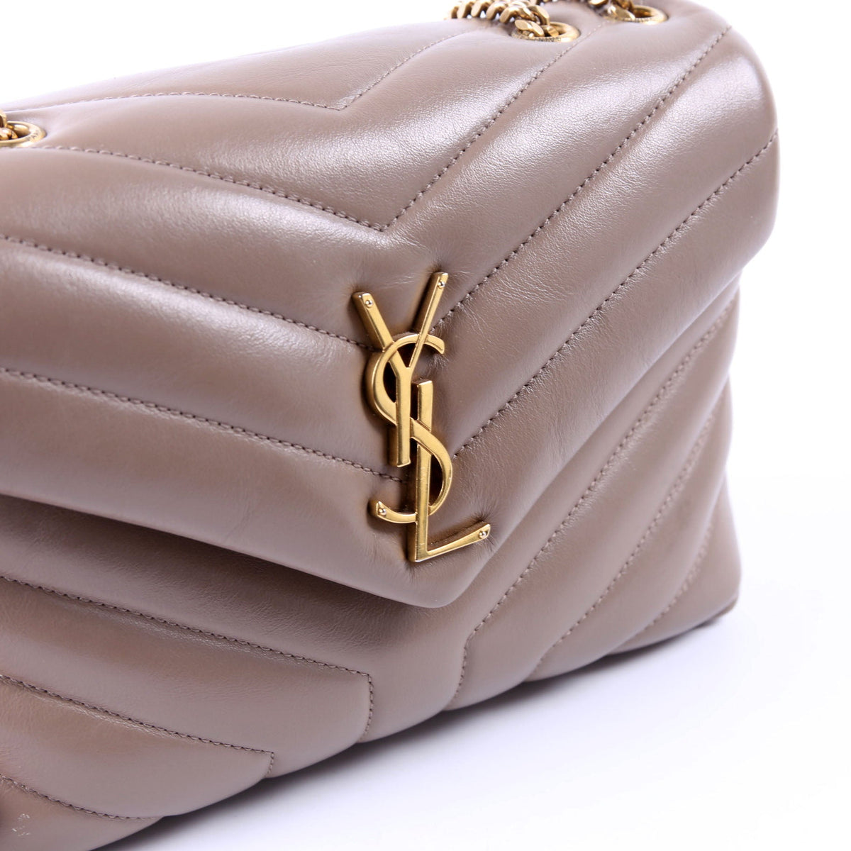 Loulou Satchel Small 494699 Taupe