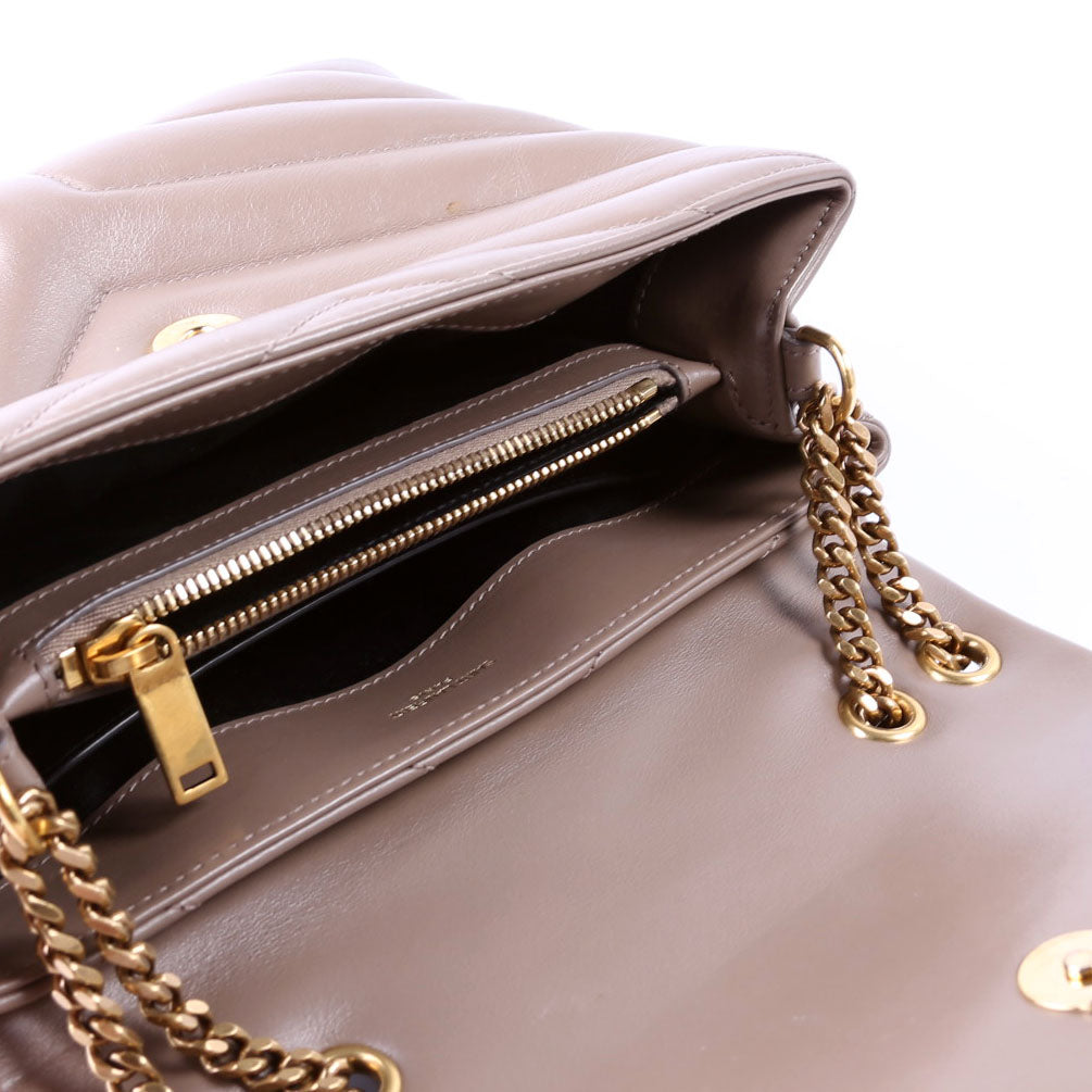 Loulou Satchel Small 494699 Taupe