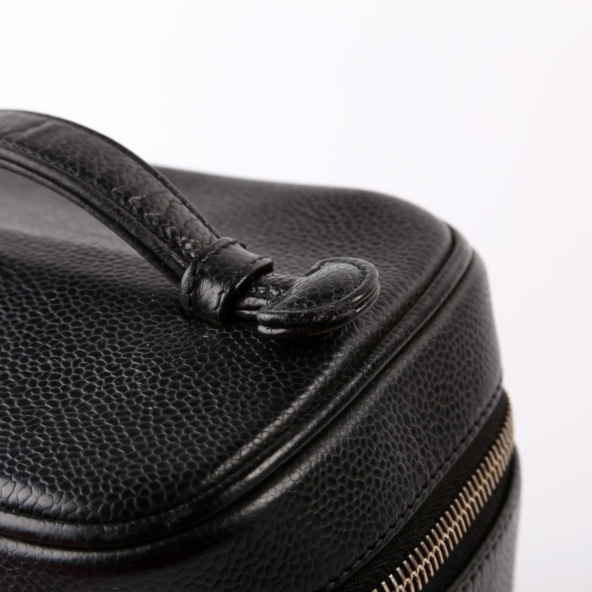 CC Vanity Case Small Caviar Draft
