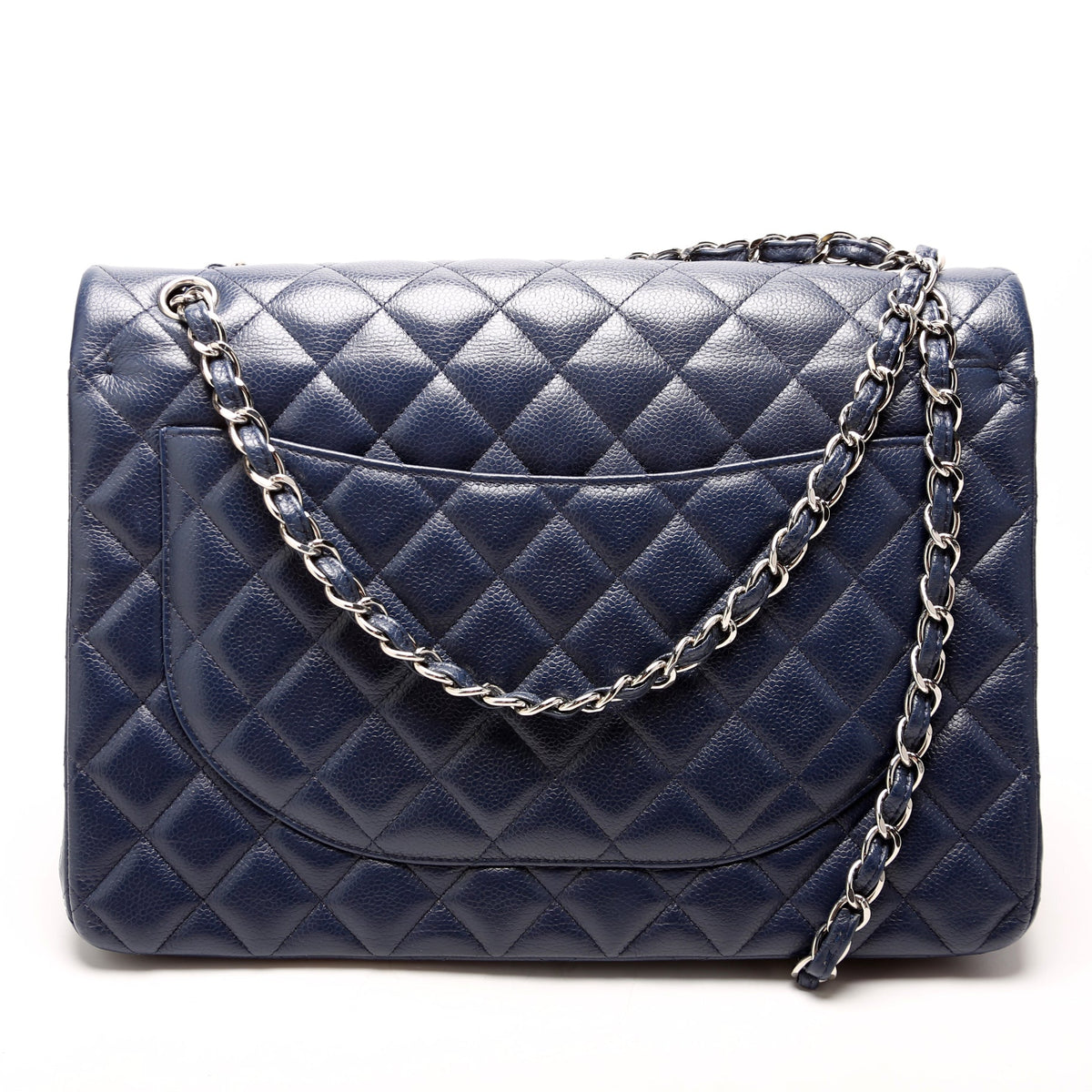 Classic Flap Maxi Caviar 14-16M Navy