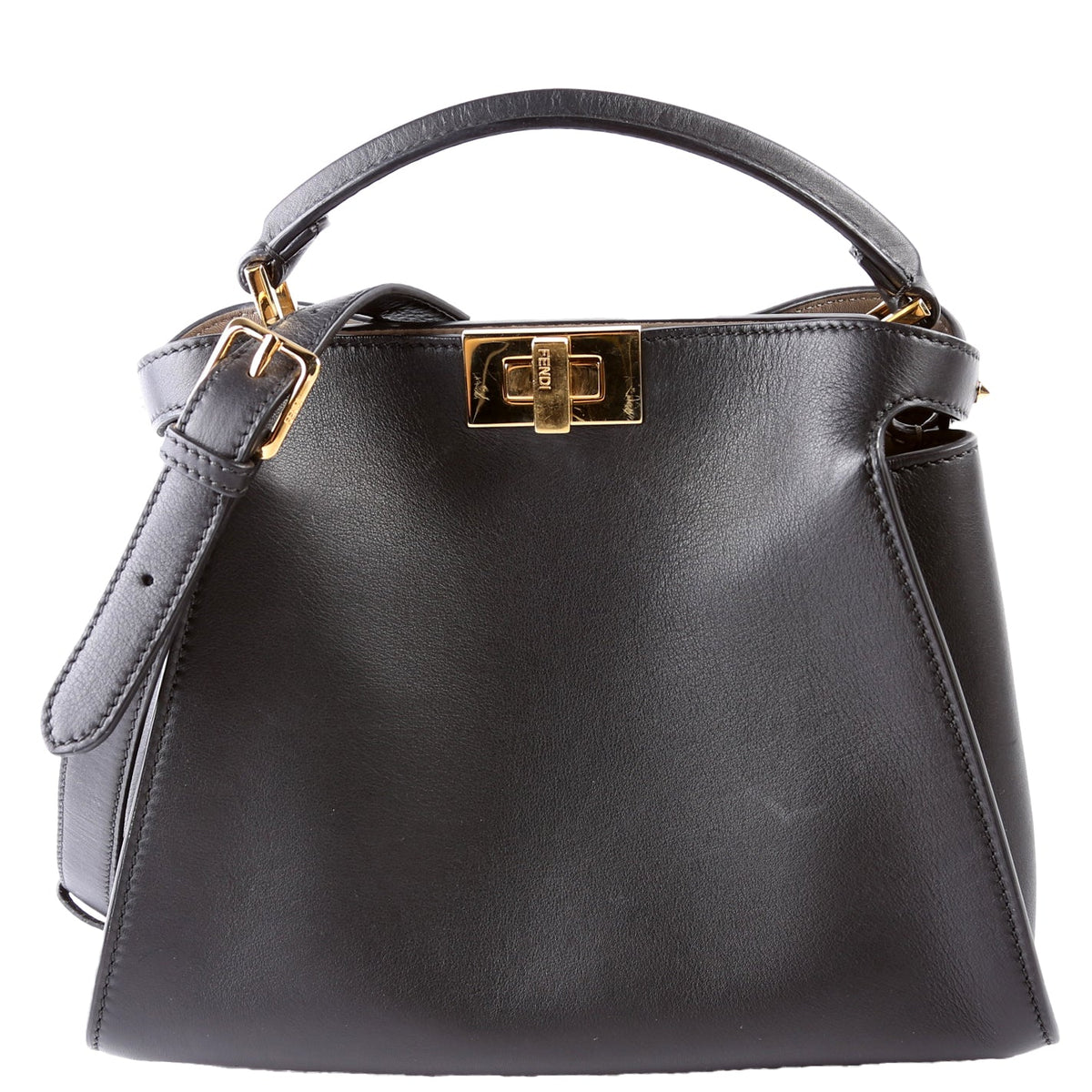 8BN302 Peekaboo Essentially Medium Calfskin Black