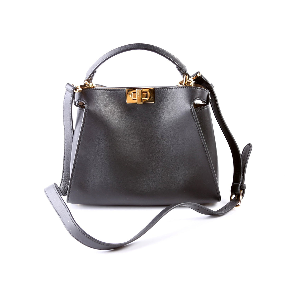 8BN302 Peekaboo Essentially Medium Calfskin Black