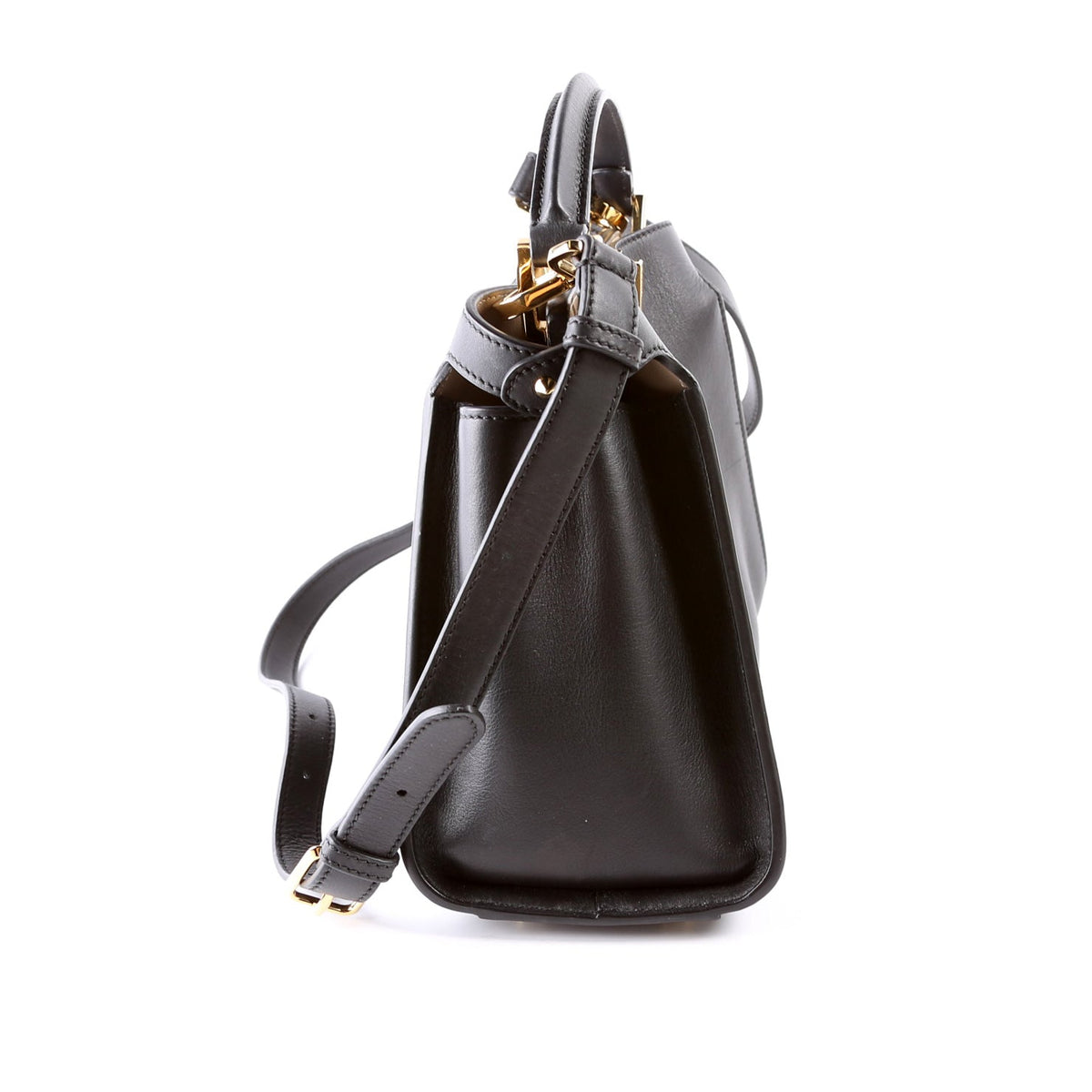8BN302 Peekaboo Essentially Medium Calfskin Black