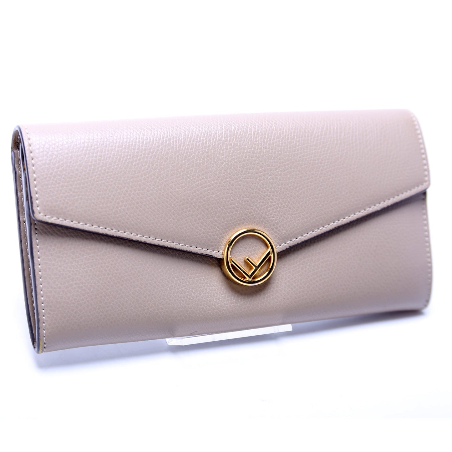 8M0251 F Is Fendi Flap Wallet Taupe
