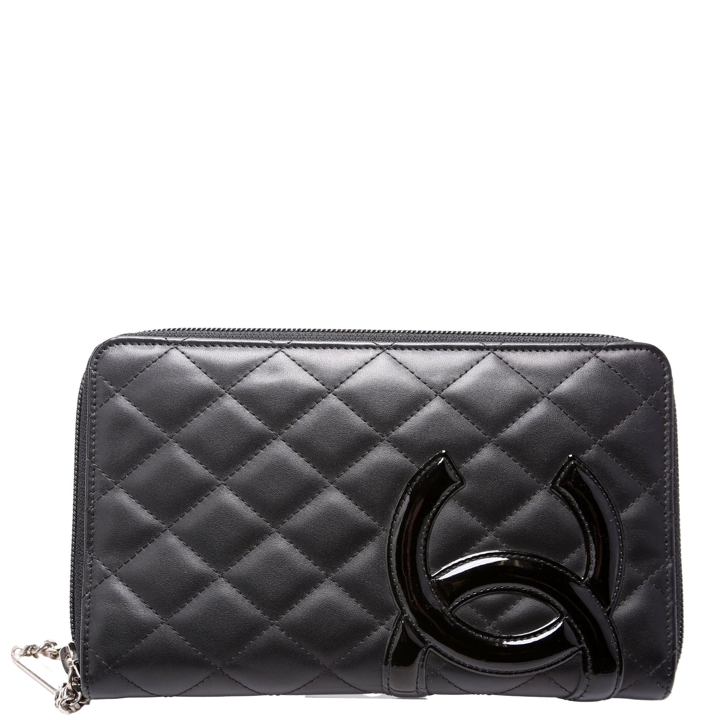 Cambon Ligne Zip Around Organizer Wallet Black
