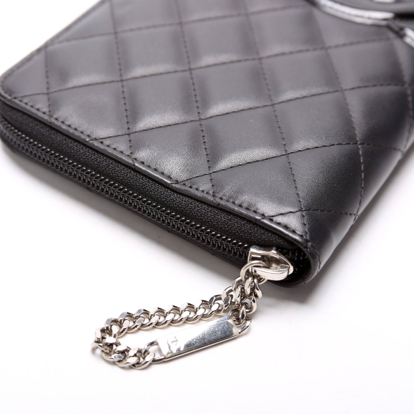 Cambon Ligne Zip Around Organizer Wallet Black