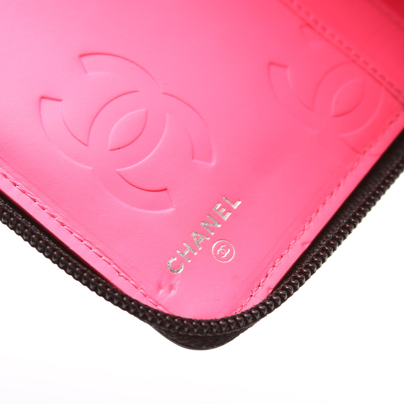 Cambon Ligne Zip Around Organizer Wallet Black