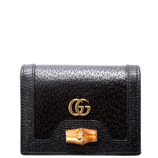 Gucci  Diana Card Case Wallet Black