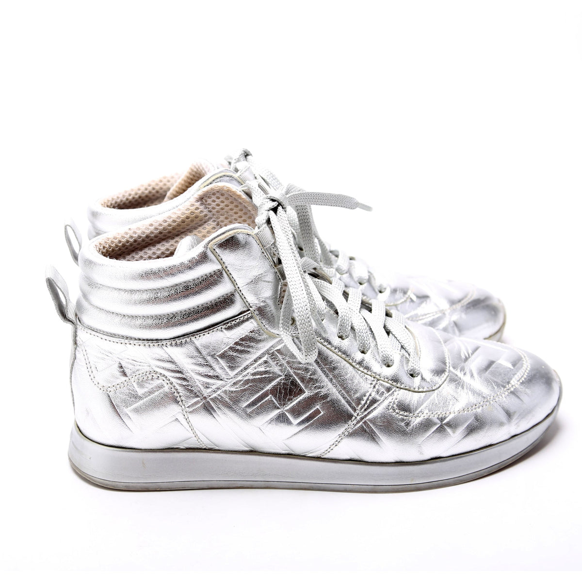 X Nicki Minaj FF Embossed High Top Sneakers Size 37