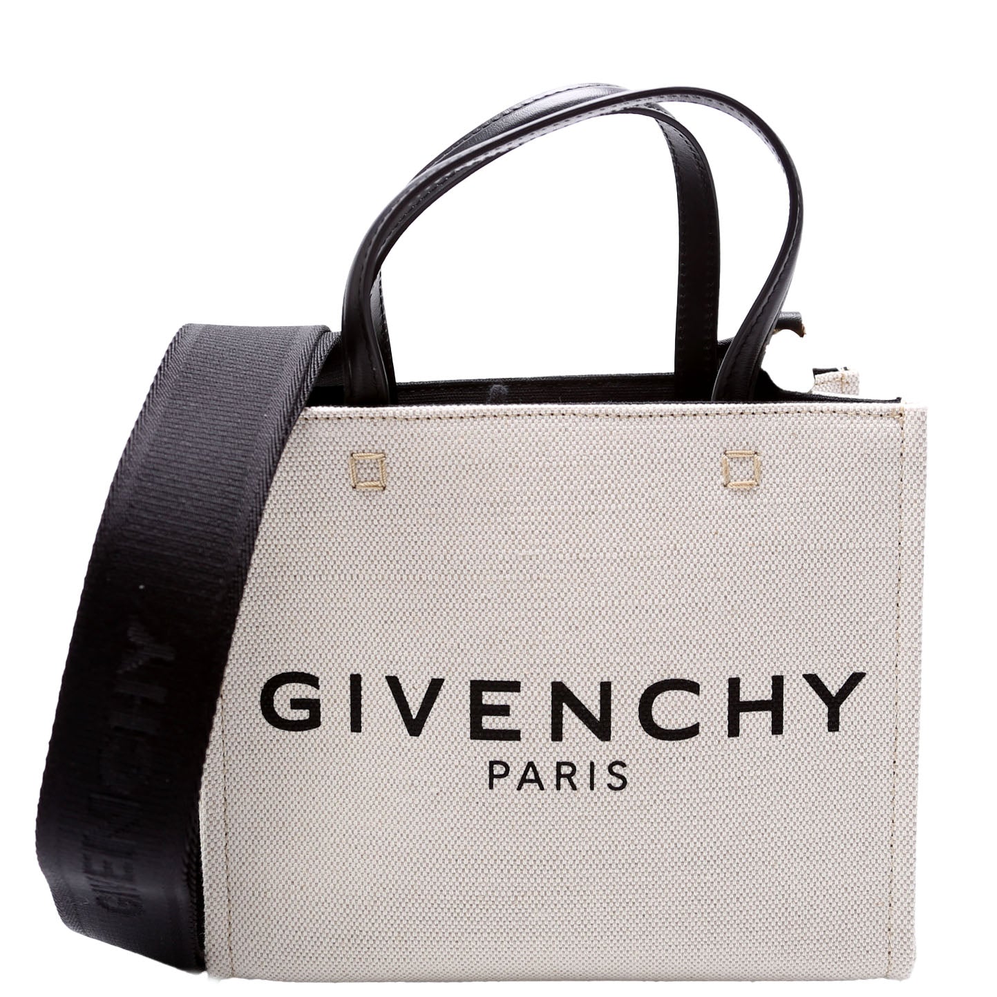 Mini G-Tote Canvas Shopping Tote White