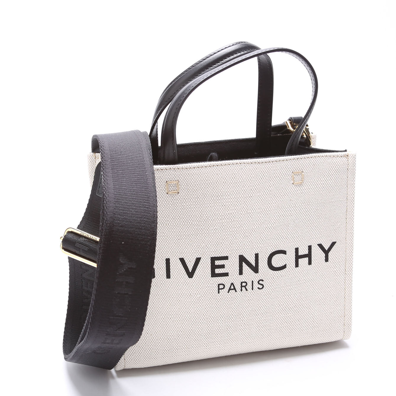 Mini G-Tote Canvas Shopping Tote White
