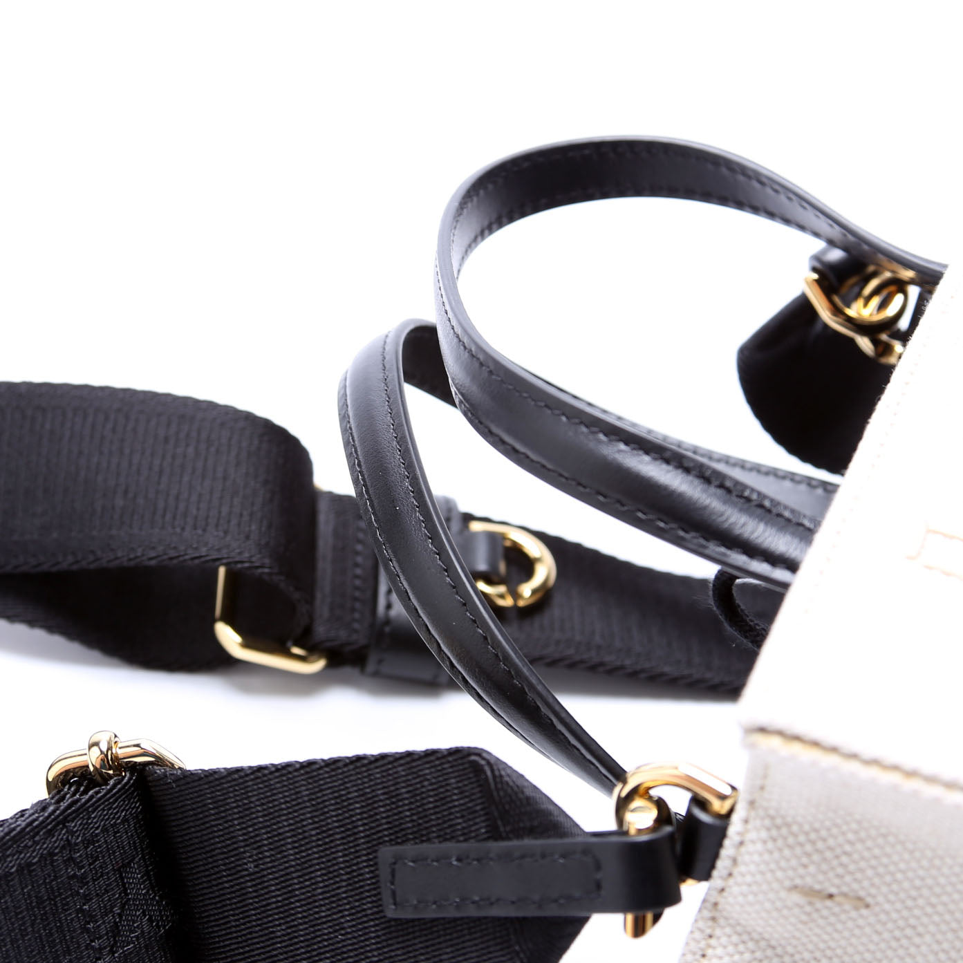 Mini G-Tote Canvas Shopping Tote White