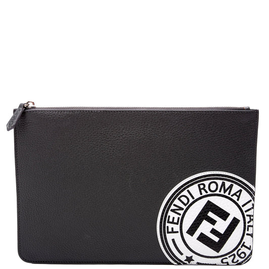 7N0078 FF Roma Clutch Grey