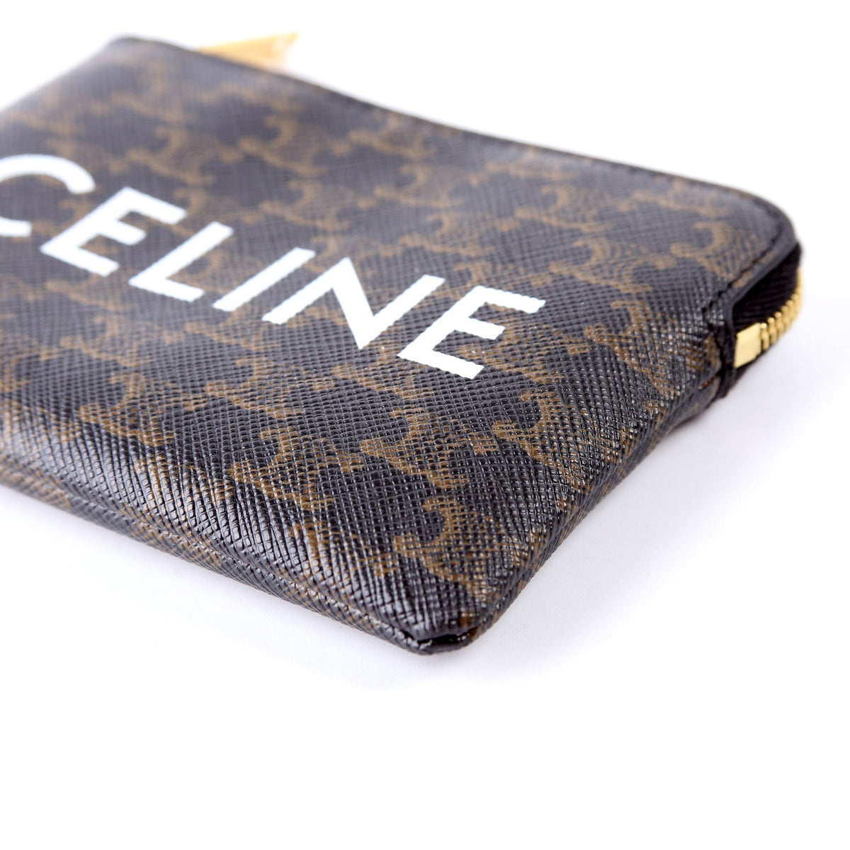 Coin Card Pouch Triomphe Canvas Brown