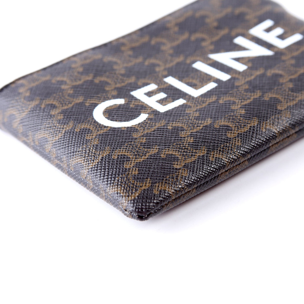 Coin Card Pouch Triomphe Canvas Brown