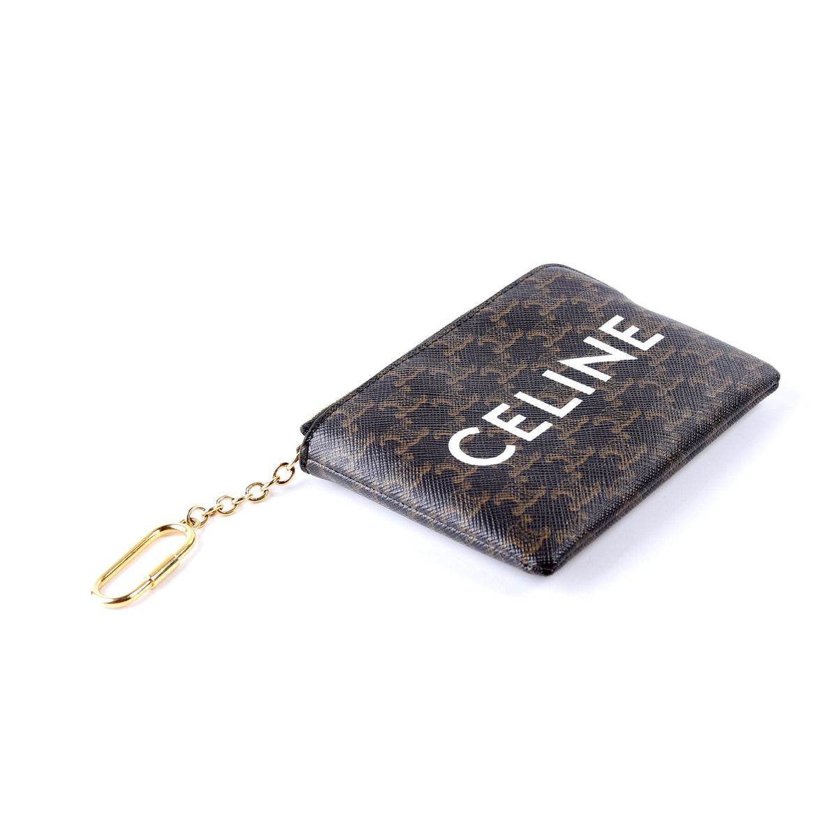 Coin Card Pouch Triomphe Canvas Brown