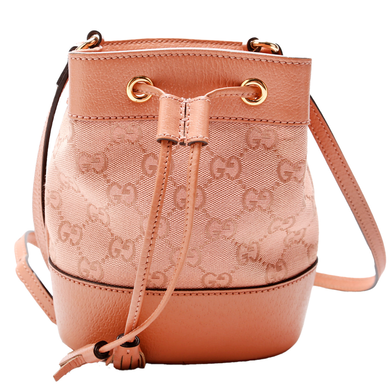 Gucci  GG Canvas Ophidia Mini Bucket Pink